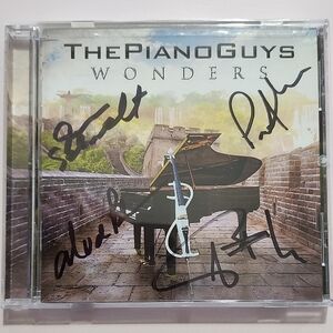 Autographed cover The Piano Guys Wonders CD NEW! Piano and cello